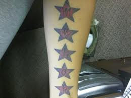 star tattoos on forearm ideas