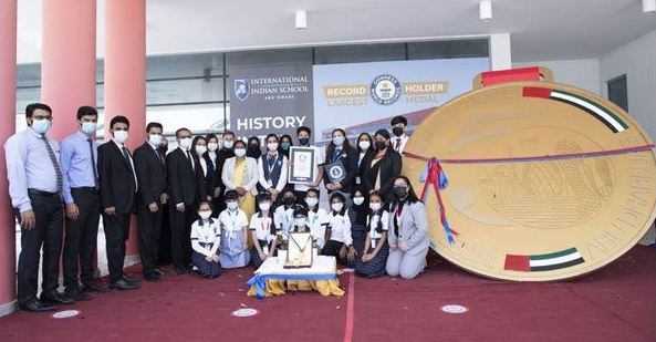World's Largest Medal Emirati School Sets World Record