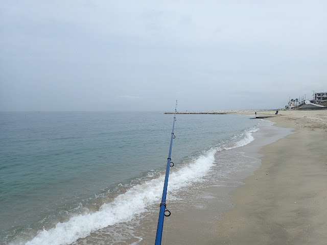 明石 林崎海岸でキス狙い「移動」