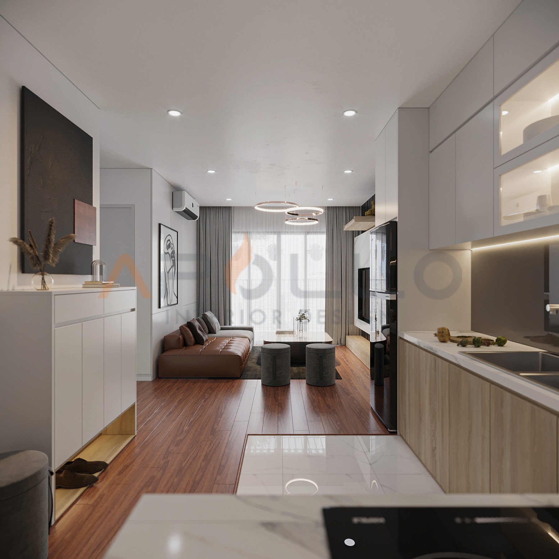 Thiết kế nội thất căn hộ 2PN Imperia Smart City