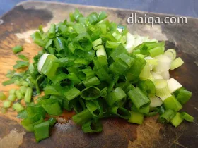 daun bawang dan seledri