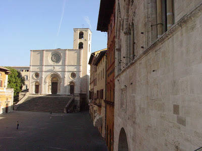 Piazza del Poppolo in Todi Italy