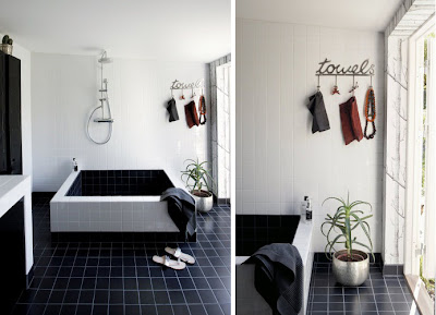 Cool Black And White Bathroom Design