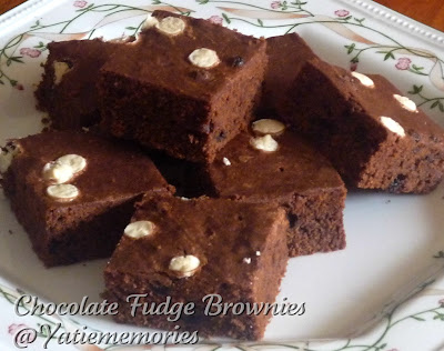 Resepi Kek Coklat Fudge Brownies - Contoh Kia