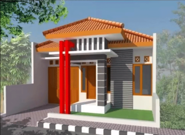 Contoh desain rumah minimalis sederhana tapi terkesan 