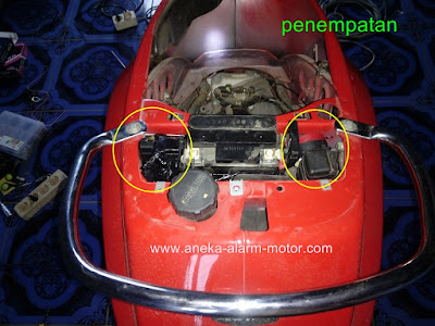 Cara pasang alarm motor remote pada Vespa LX 125