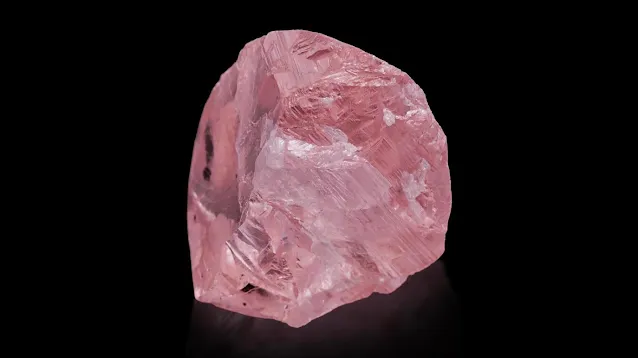32-carat rough pink diamond New Study Reveals the Origin of Pink Diamonds