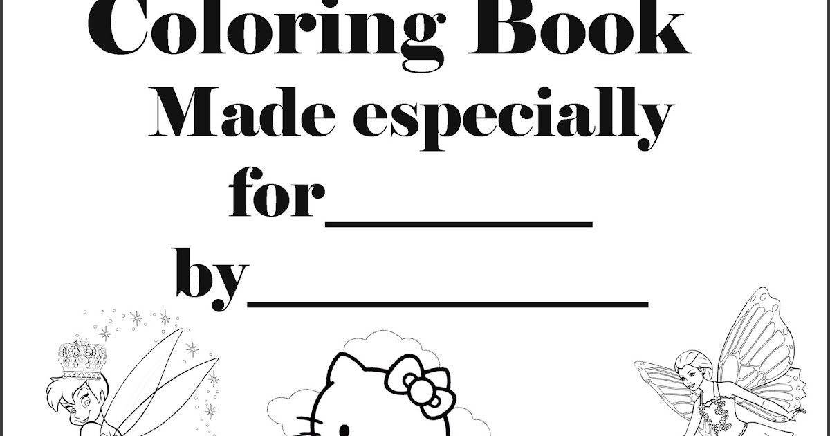 Download BARBIE COLORING PAGES: PERSONALISED COLORING BOOK COVER