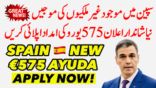 سپین آیودہ 575 یورو | Spain 🇪🇸 New €575 Ayuda For Everyone!