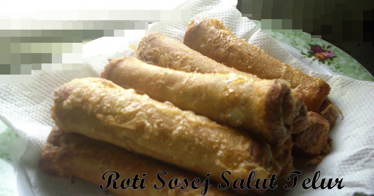 Azatiesayang♥♥: Roti Sosej Salut Telur.