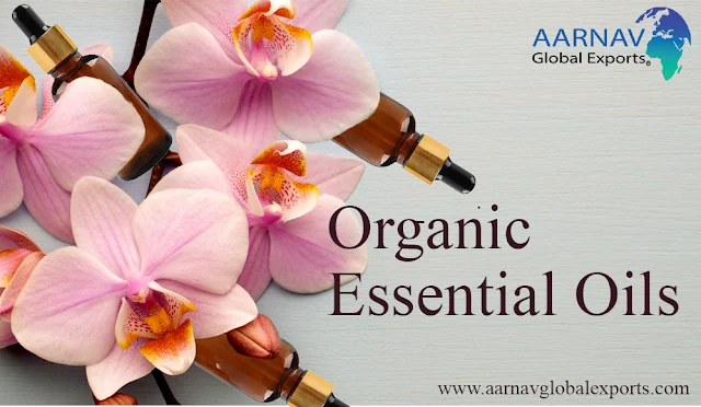 Explore our vast collection of Pure Organic Essential Oils at affordable prices from Aarnav Global Exports in the entire world to make life healthy. It is extracted from a variety of flowers, leaves, trees and plant resins. It is best for their skin, hair, physical and mental well-being.
