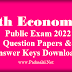 12th Economics - Public Exam 2022 - Original Question Papers PDF Download