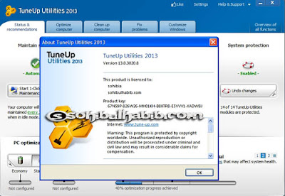 Tune Up Utilities 2013 13.0.3020.8 Full Key