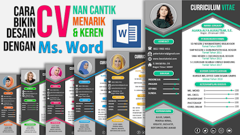 Contoh Cara Buat CV Lamaran Kerja dengan Word