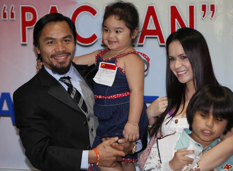 Sports Stars: Manny Pacquiao With Wife Images 2012