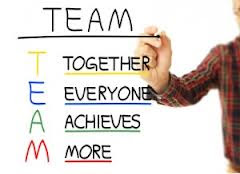 The word team can be described as the following four words: Together everyone achieves More.