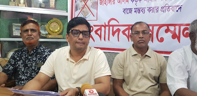 গাজীপুর সিটির বরখাস্তকৃত মেয়র জাহাঙ্গীরের বিরুদ্ধে সংবাদ সম্মেলন করলেন দবির সরকার