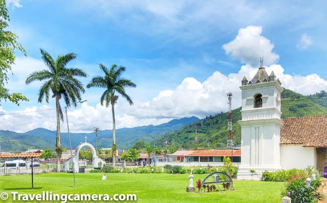 Orosi valley is one of the most beautiful, yet fairly untouched, region of Costa Rica. Barely 30 kilometers from the capital city San Jose, it is a miracle that this valley remains so pristine and the settlements so quaint. Surrounded by volcanos, hills, and lush green forests, the valley is the ideal place to stay for a few days and just walk around, especially if you have time on your hands. The valley is also a popular spot for birders because of the huge variety of birds that live here. With so many habitats merging, you see flycatchers, parrots, tanagers, hummingbirds, three-wattled bellbirds, motmots and what not. Moreover the city of Cartago, which is built in the Orosi valley is steeped in history. A Spanish colonial past gives Orosi valley a rich historical heritage, of which the three churches that we are going to talk about today, stand out. These buildings, each unique in its own way, give the city and valley a unique character. You will see the buildings if you choose to take the Orosi valley tour from the San Jose city. But be careful to research the prices. Because of so many tour operators and websites offering these packages, it is easy to end up choosing something expensive. You will then end up with a feeling of having been taken for a ride - literally as well as figuratively. Anyways, coming back to the first church that we visited - Colonial Church of Orosi - it is a small and most inconspicuous building in the Orosi Valley. At one glance, you will never guess that the building is about 250 years old. In fact it is one of the oldest buildings of Costa Rica and a symbol of the country's Spanish colonial past. The Colonial Church was built in 1767 and was designated a National Monument in the year 1985. This is also the place where the museum of religious arts is currently located. The Church has been restored twice in 1976 and 1980 and the current structure, as it stands, is simple yet pretty and is surrounded by a small lawn with some lovely flowers. When we got here, the church itself was locked, but there were two really friendly dogs around. For some reason, of the four people present they chose to hang out with me. One of them had a heart-shaped black spot on one side. I tried but could not get a picture. Do watch out for these dogs when you visit this church. They are adorable. Anyways, our guide managed to contact someone and that person was able to get the church open for us. It felt quite awesome. The second church we visited was the Basilica of Our Lady of the Angels. This Church is  located in Cartago and is a much more imposing building when compared to the Colonial Church. This Church was built in the year 1639 and was partially destroyed by an earthquake. It was restored in 1939. The current building combines colonial and Byzantine architecture. Not only is this church quite beautiful, it is also home to beautiful Crimson-Fronted Parakeets. These birds are easy to identify because of the measles-like red spots on its face. These parrots are social creatures and like to live around human habitats and forest edges. However, they cannot tolerate being disturbed too much. The last church we saw was just in passing from our car. Though these appear to be ruins of a church, it is actually a case of abandoned construction. The structure is known as Ruinas de Cartago, which I am pretty certain translates to Ruins of Cartago. Even though the building is incomplete and is decaying, it is beatiful in a melancholic way. In fact, I absolutely loved the look of it. Of these three churches, I absolutely loved Ruinas de Cartago. But the other two, too, are beautiful. What is amazing is that all of these buildings have their unique characters and are so different from one another that you should definitely visit all three when you visit Cartago and Orosi Valley. It will be worth it.