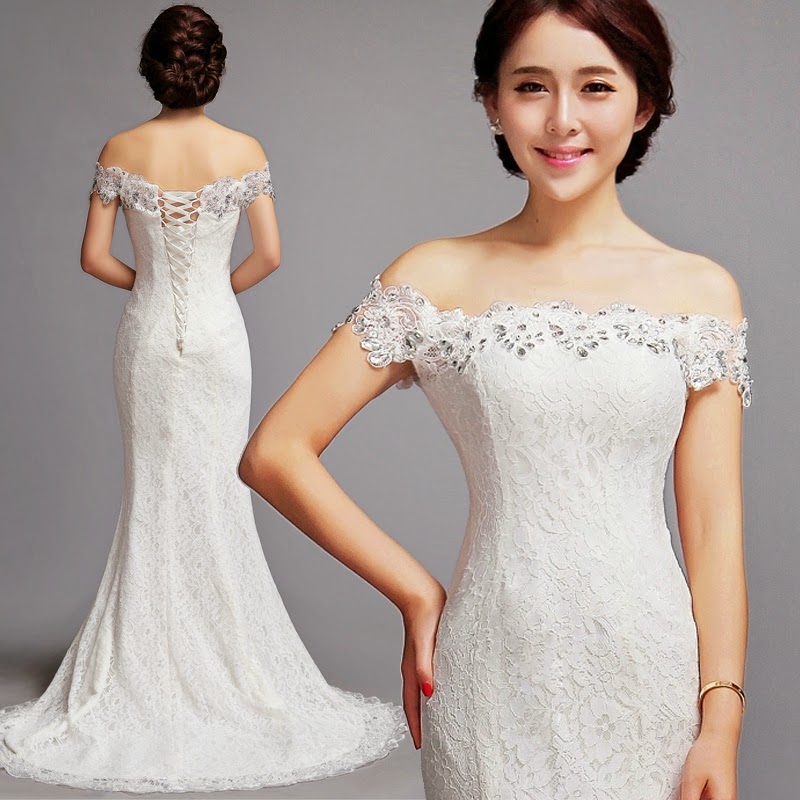 Korean Style Mermaid Wedding  Dress  My Gown Dress 