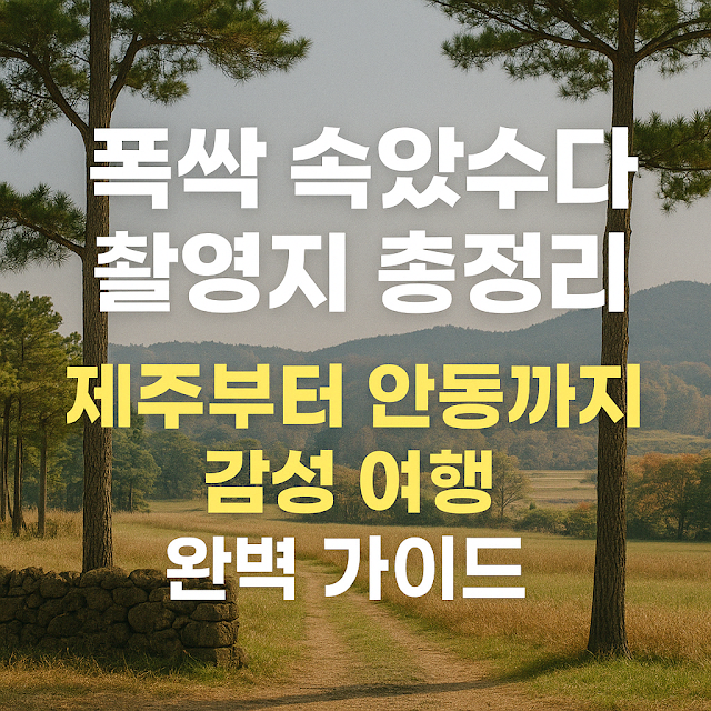 폭싹 속았수다 촬영지 총정리｜제주부터 안동까지 감성 여행 완벽 가이드
