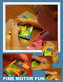 photo of: Fine motor patterns in art, fine motor development for children