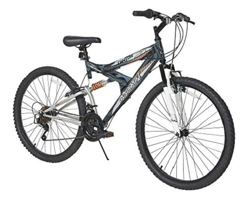 Buy Online Dynacraft 26’’ men’s Dual Suspension Silver Canyon Mountain Bike