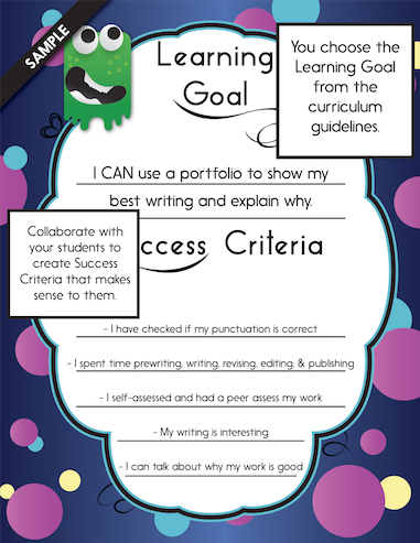 Learning Goals Poster