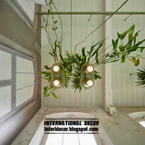 Creative Ceiling light alongside hanging baskets created this pendant light alongside hanging baskets for her ain studio as well as showroom Creative Ceiling light alongside hanging baskets