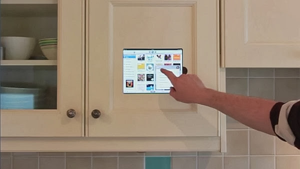 Install an iPad in your Kitchen Cabinet