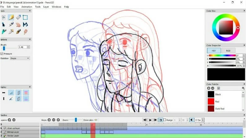 إنشاء الرسوم المتحركة ثنائية الأبعاد, تحميل برنامج Pencil2D Animation