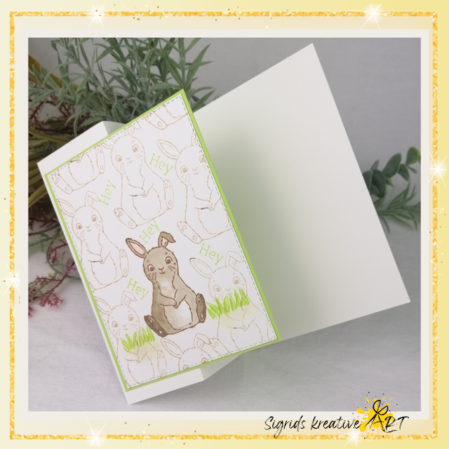 stampin up - osterkarte basteln - osterhase - cardmaking - fun fold card - easter crafting - basteln für ostern