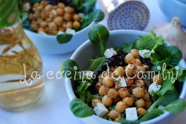 Ensalada templada de garbanzos (la cocina de Camilni)