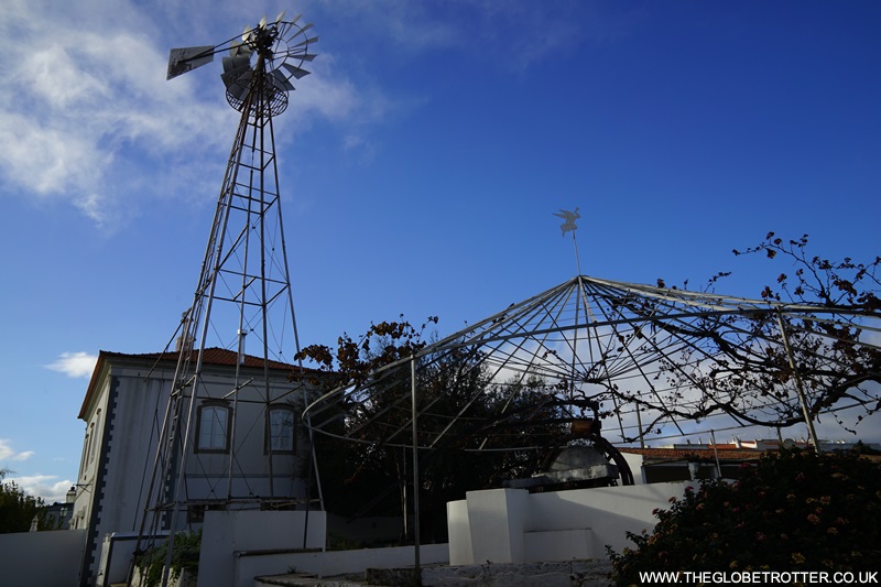 Windmill and water mill at the Museum of Costume in Sao de bras Alportel