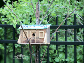 Metal Junk Sculpture Bird House, Bliss-Ranch.com