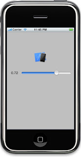 Screenshot of iPhone with a Slider