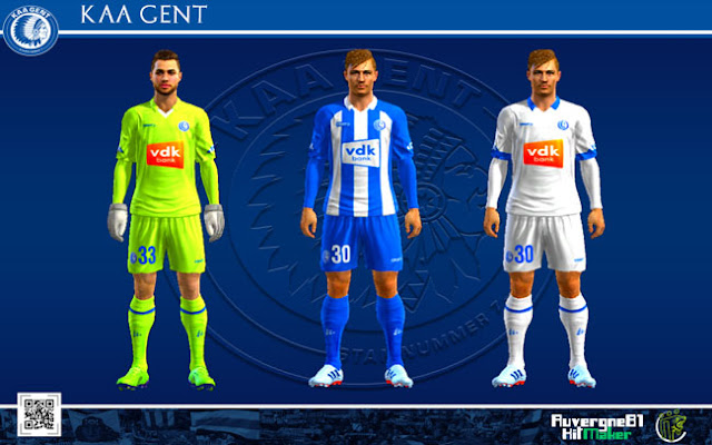 K.A.A. Gent 22-23 Kits For PES 2013