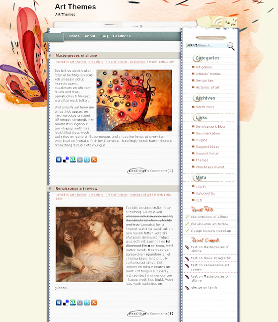 Harmony - art wordpress theme free download.