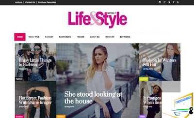 Lifestyle Blogger Template | Download Free Lifestyle Blogger Template