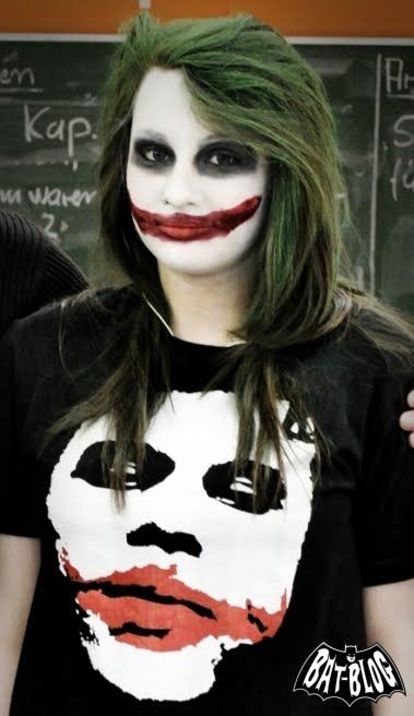 joker without his makeup. with awesome JOKER Make-Up