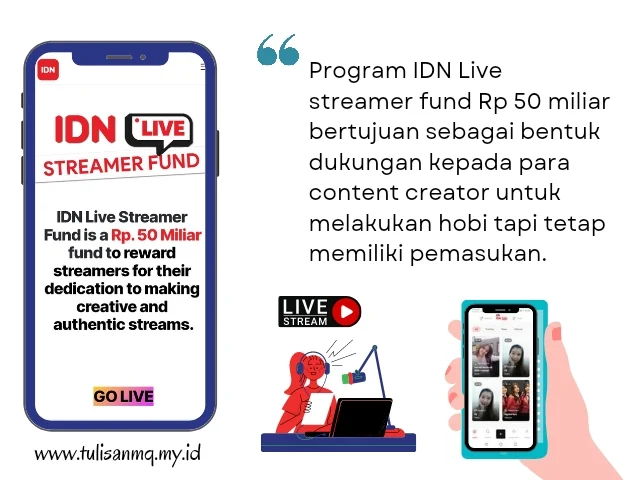 Idn live streamer fund 50 miliar