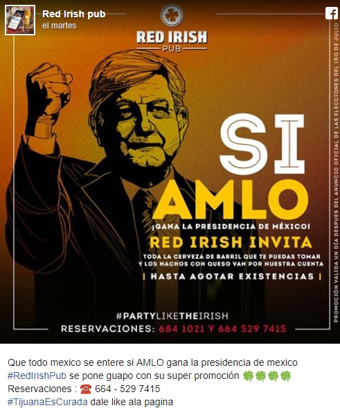 AMLO, Morena, bar