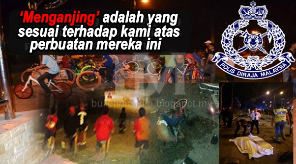 Kemalangan Kumpulan Remaja Basikal..Polis Dedah Pengalaman Berhadapan Remaja² Tersebut !!!