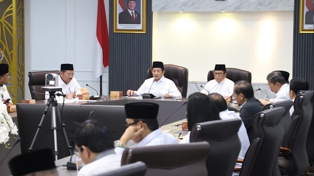 Menag Bahas Optimalisasi Zakat dan Upaya Cegah Perceraian