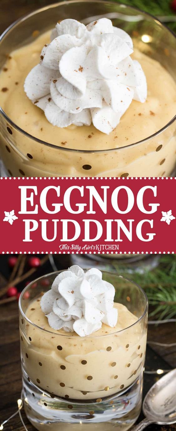 Eggnog Pudding, homemade pudding made with eggnog, yummy on its own or in desserts! #Recipe from  #homemadepudding #eggnog #christmas #dessert