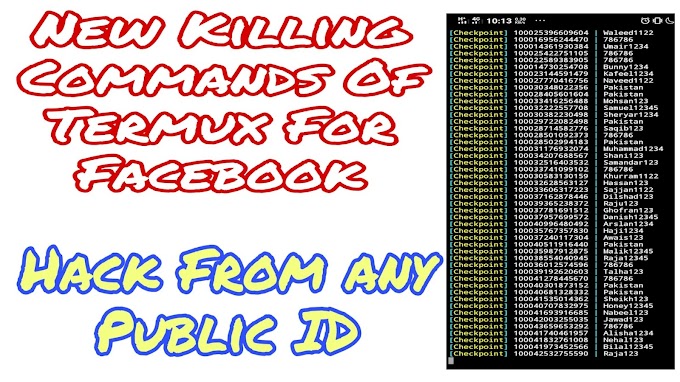 New Killing Commands Of Termux To Crack Any Public Facebook ID 2020