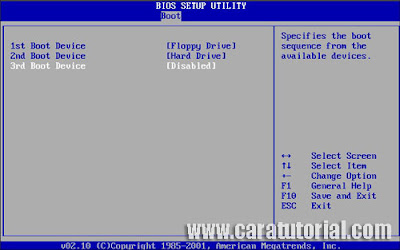 Cara Tutorial Setting BIOS Agar Booting dari CD/DVD ROM