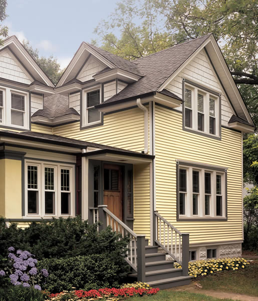 Autumn Yellow Vinyl Siding