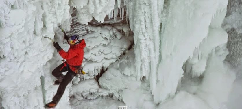 Making History! Elite Climber Defies Gravity As He Goes Up Niagara Falls?