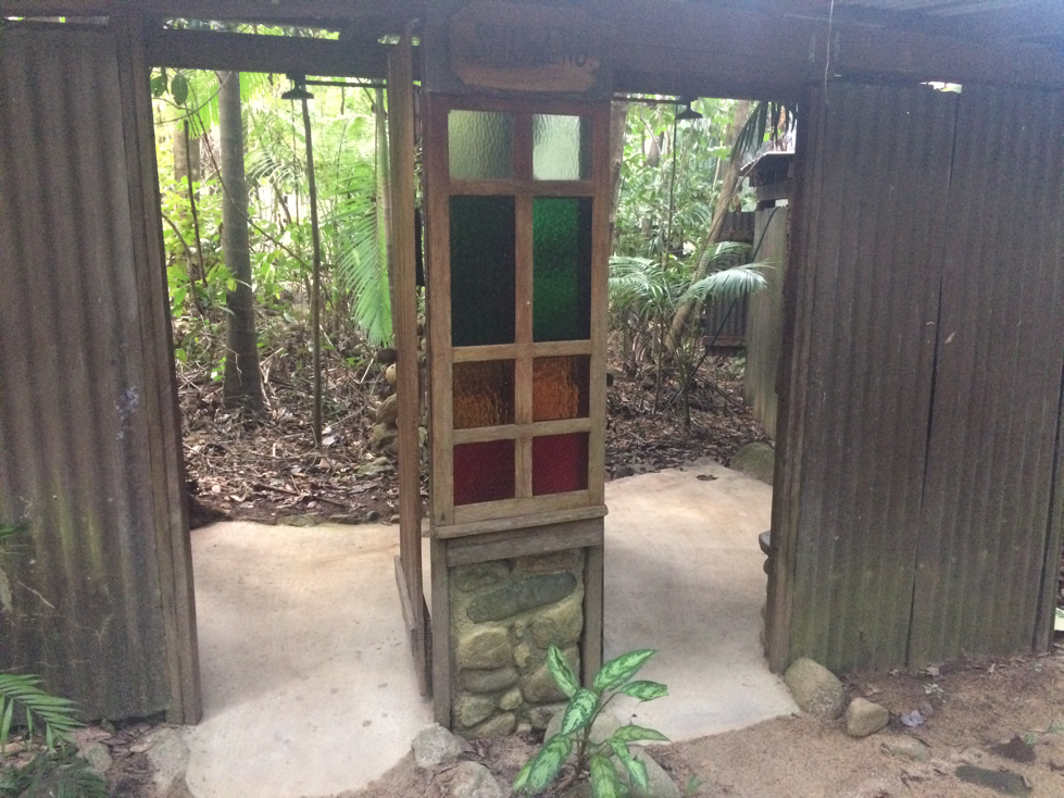 the showers at Platypus Bush Camp