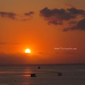 sunset teluk nara lombok